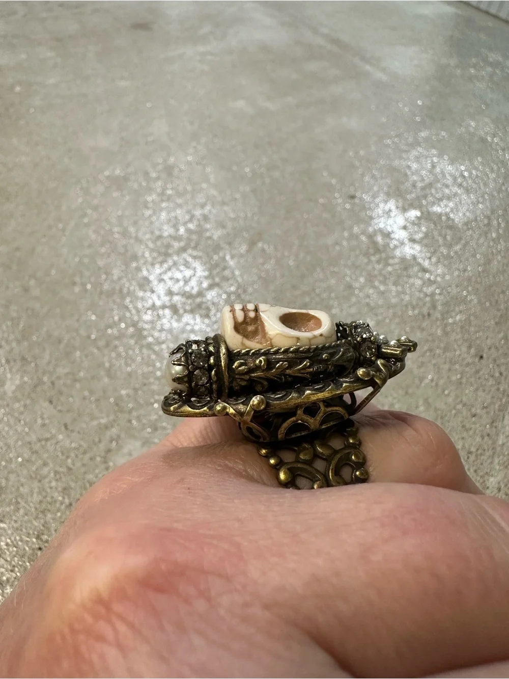 Junk Gypsy Sugar Skull Ring